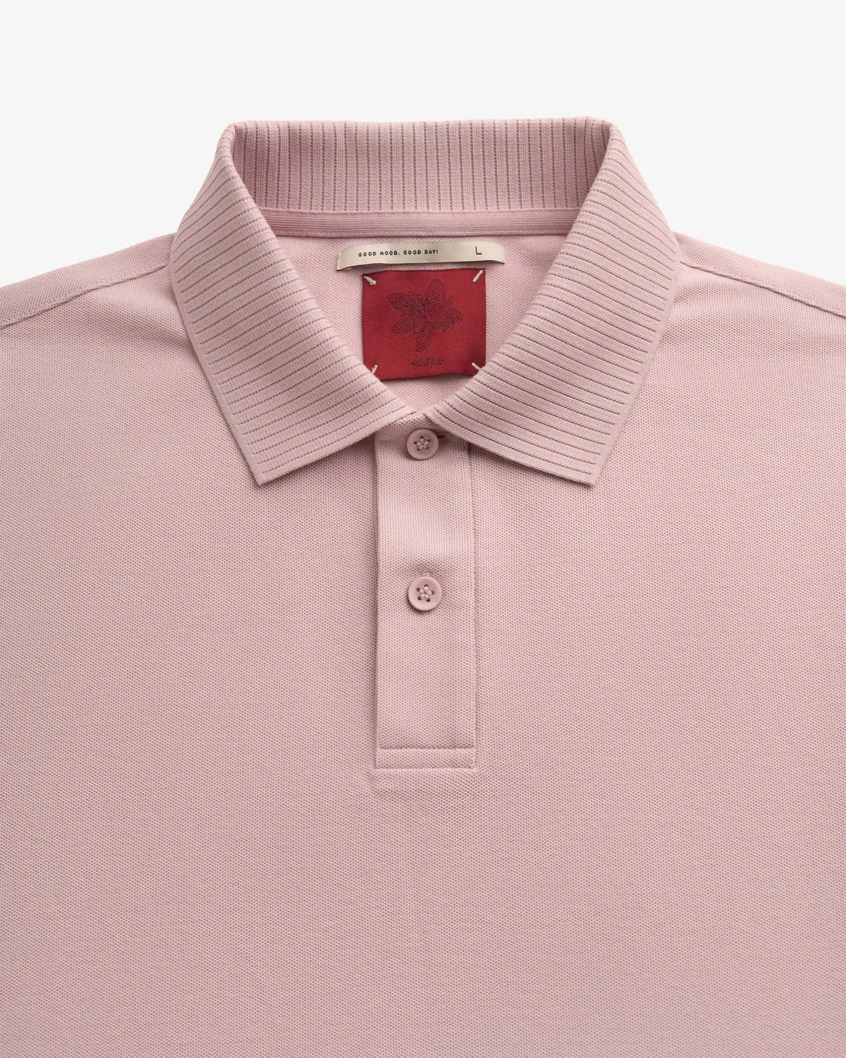 Burnished Lilac — Men's S.Cafe Short-Sleeve Polo Shirt — Ribbed Trim Collar
