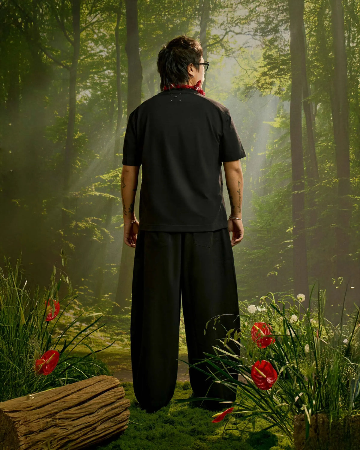 Black — Men's S.Cafe Short-Sleeve T-Shirt — Boxy Fit