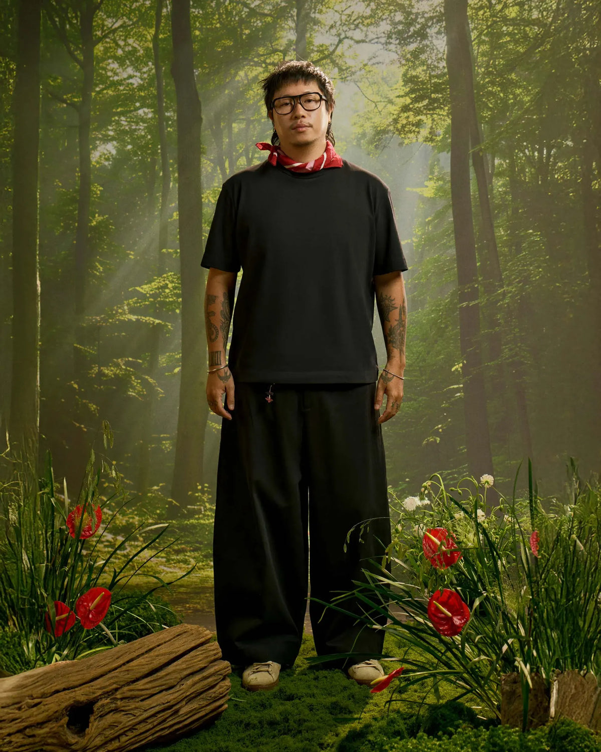 Black — Men's S.Cafe Short-Sleeve T-Shirt — Boxy Fit