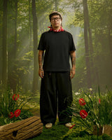 Black — Men's S.Cafe Short-Sleeve T-Shirt — Boxy Fit