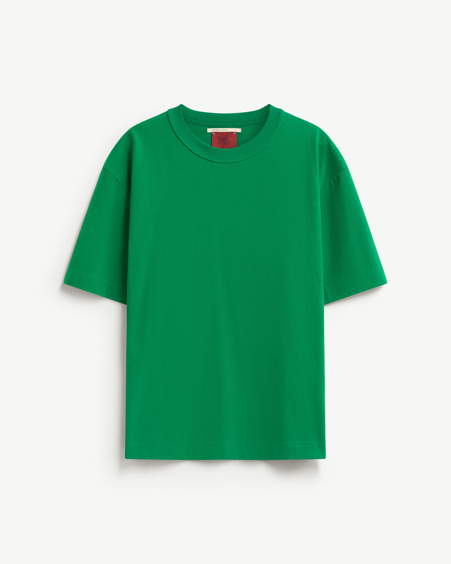 JOLLY GREEN — S.Café Short-Sleeve Embroidered Back T-Shirt — Boxy Fit
