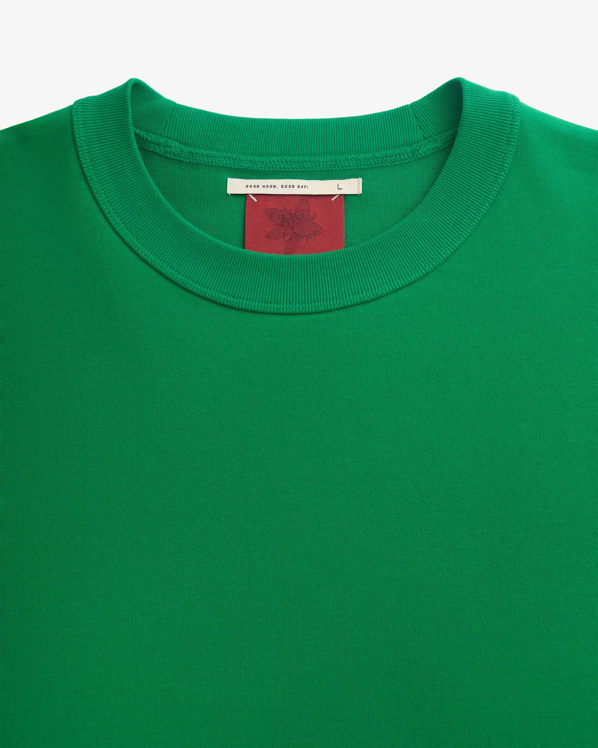 JOLLY GREEN — S.Café Short-Sleeve Embroidered Back T-Shirt — Boxy Fit