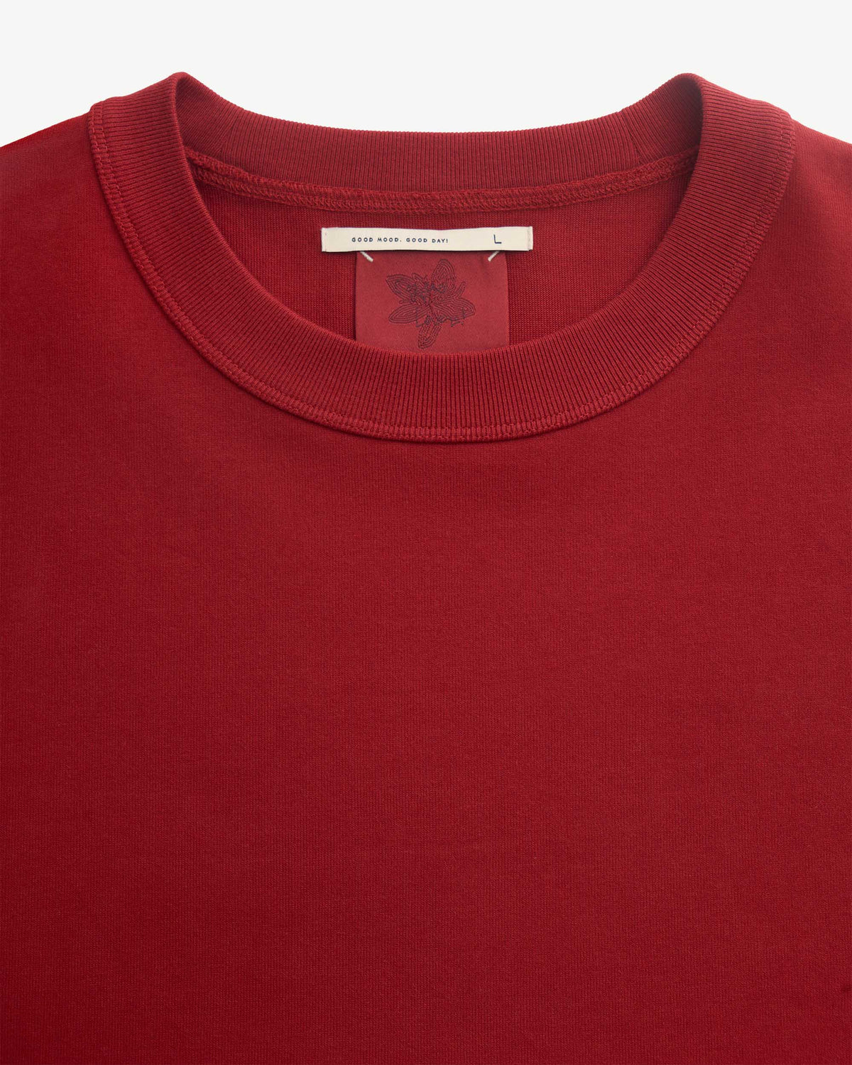 SUN-DRIED TOMATO — S.Café Short-Sleeve Embroidered Back T-Shirt — Boxy Fit