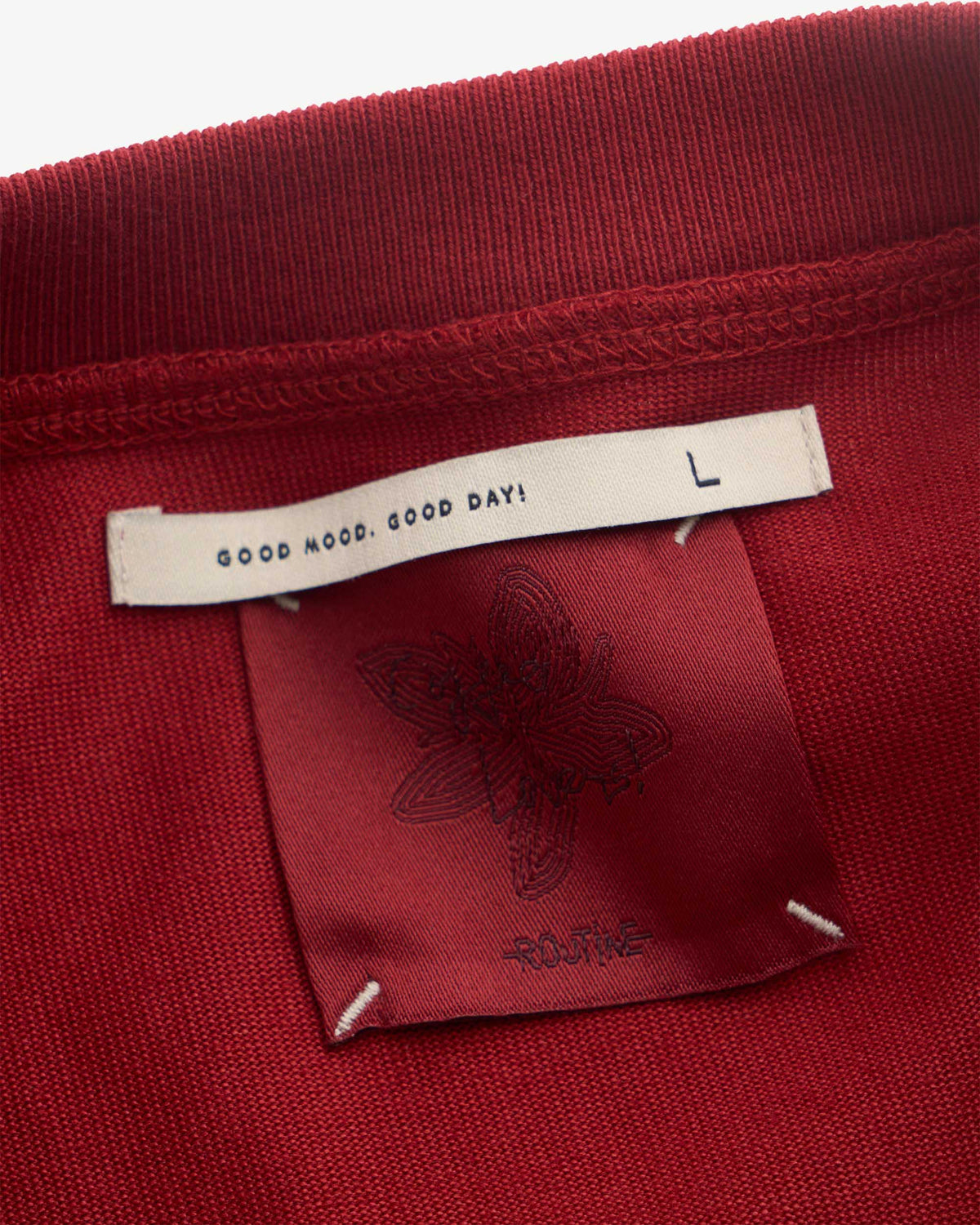 SUN-DRIED TOMATO — S.Café Short-Sleeve Embroidered Back T-Shirt — Boxy Fit