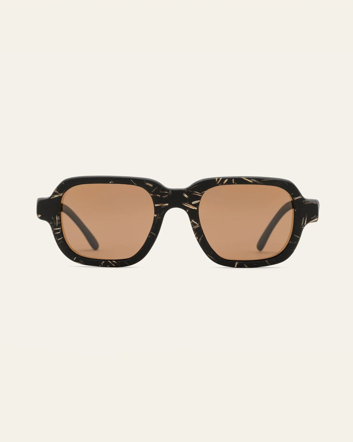 Brade Flax Brown Sunglasses — Front view