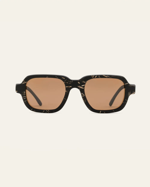 Brade Flax Brown Sunglasses — Front view
