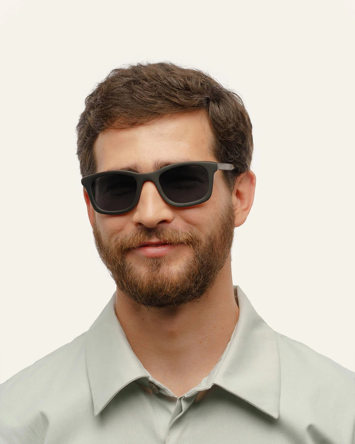 Dandy Grey Sunglasses — Three-quarter view