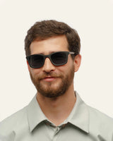 Dandy Grey Sunglasses — Three-quarter view