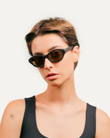 Dayla Brown Sunglasses — On model