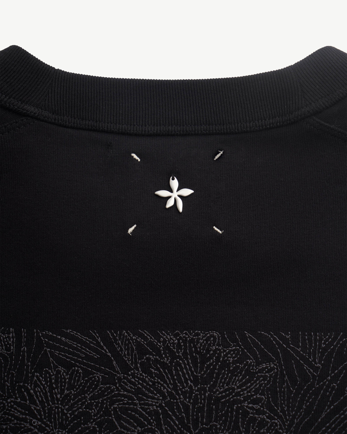 Black/Black — Men's S.Cafe Embroidered Short-Sleeve T-Shirt — Boxy Fit