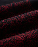 Black/Red — Men's S.Cafe Embroidered Short-Sleeve T-Shirt — Boxy Fit
