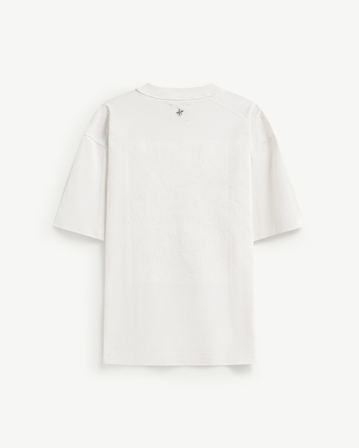 White/White — Men's S.Cafe Embroidered Short-Sleeve T-Shirt — Boxy Fit