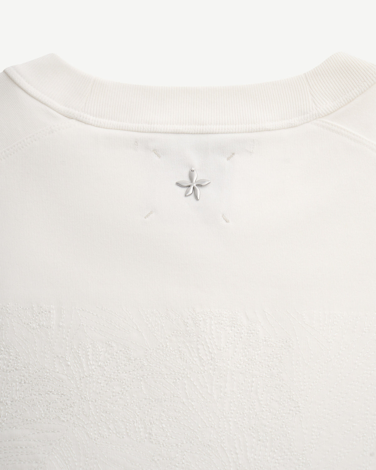 White/White — Men's S.Cafe Embroidered Short-Sleeve T-Shirt — Boxy Fit