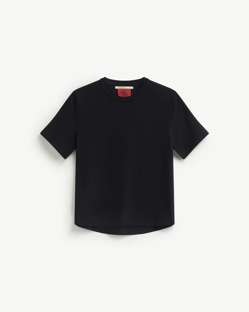 Women's S.Café Embroidered T-Shirt — Black
