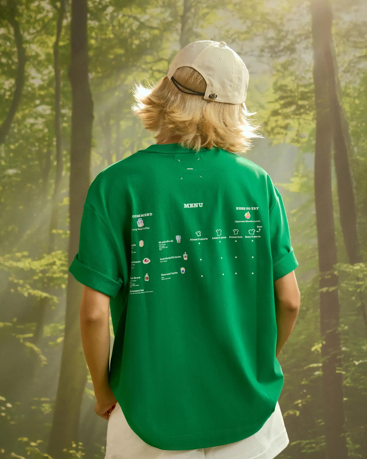 S.Café Back Print T-Shirt — Jolly Green