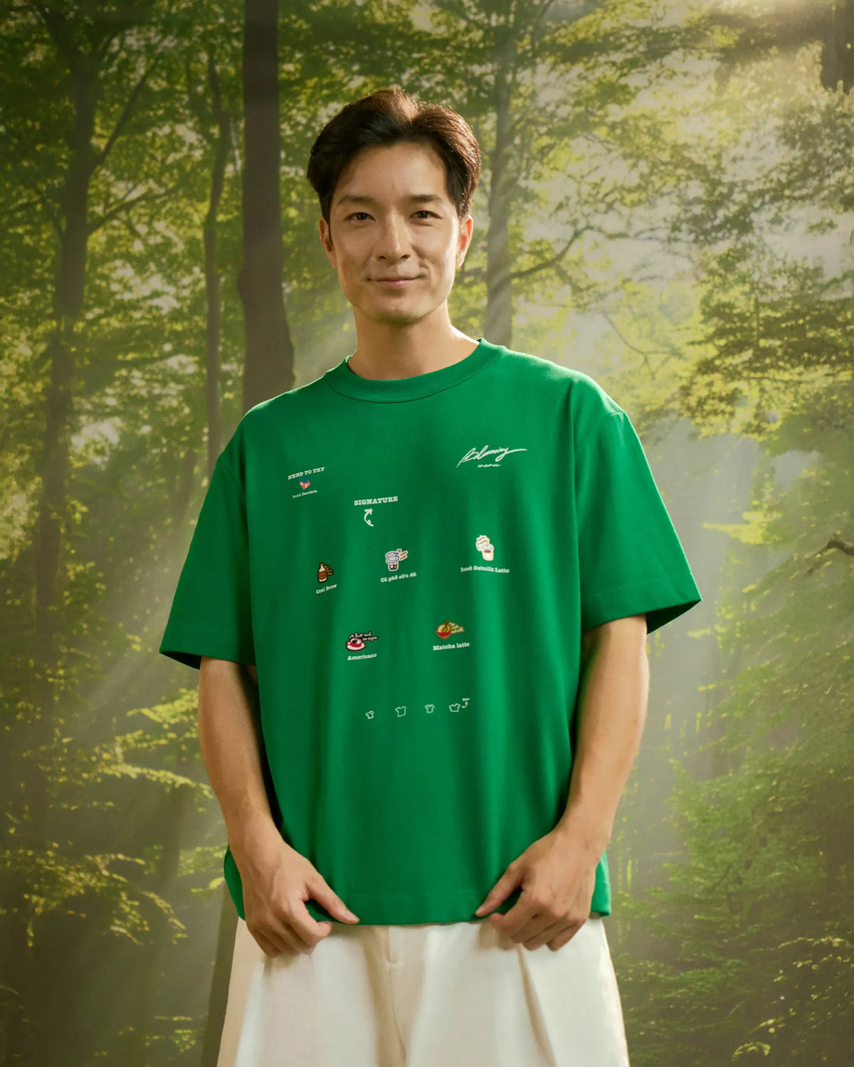 S.Café Back Print T-Shirt — Jolly Green