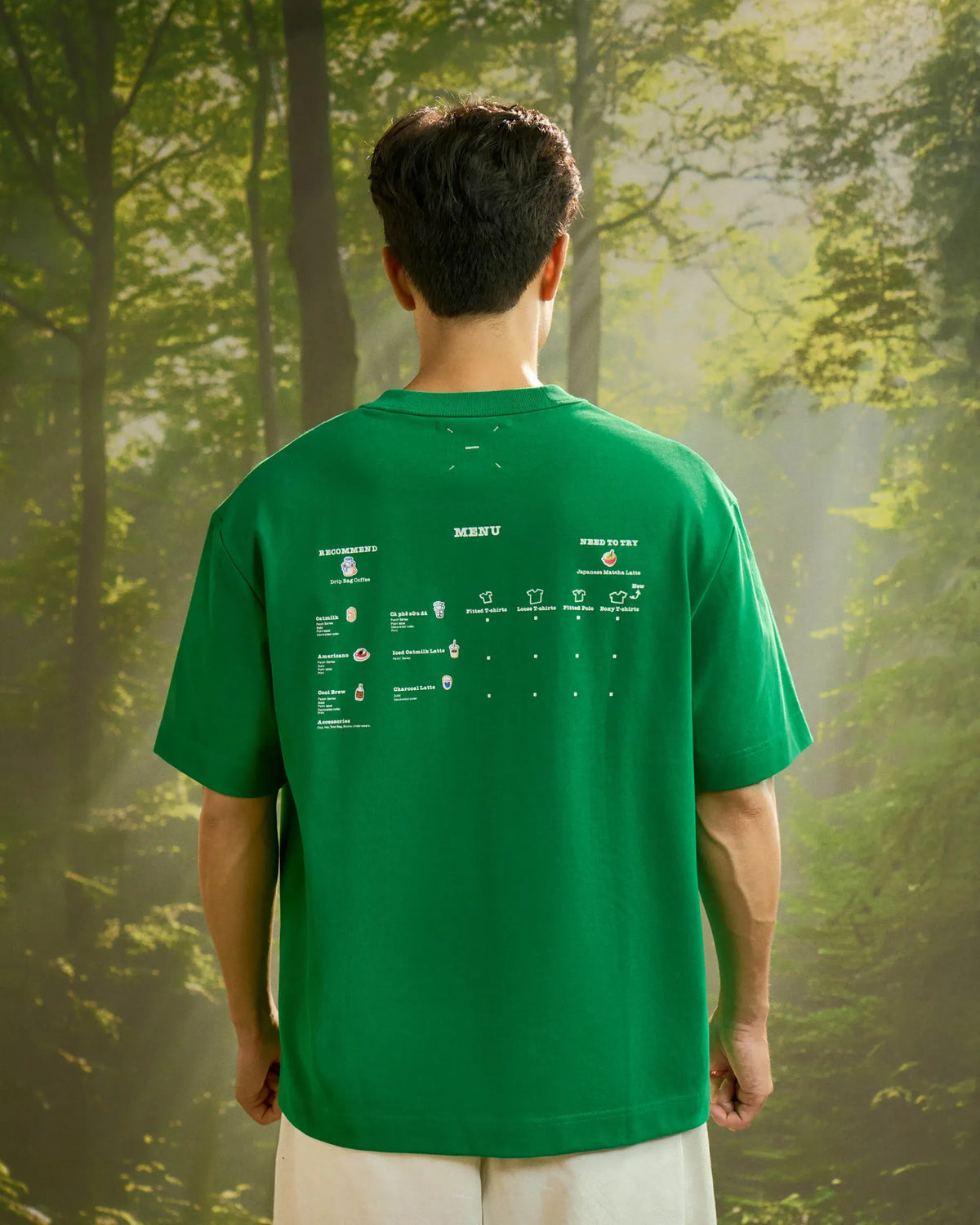 S.Café Back Print T-Shirt — Jolly Green
