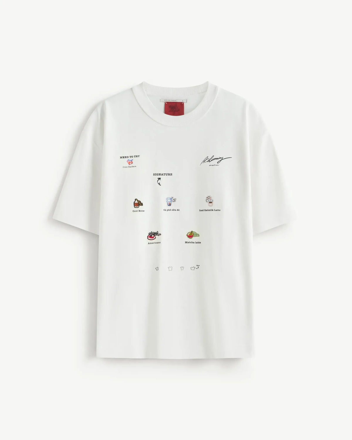 S.Café Back Print T-Shirt — Snow White