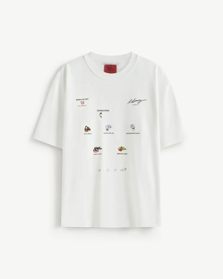S.Café Back Print T-Shirt — Snow White