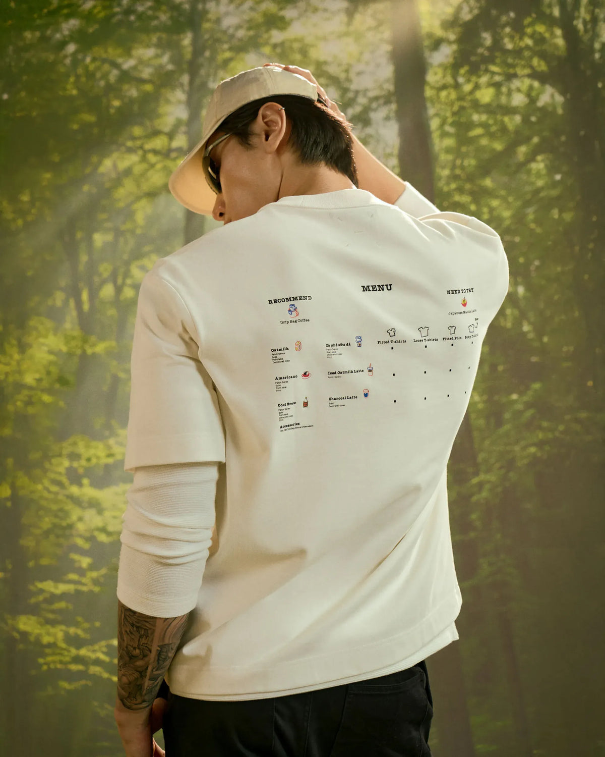 S.Café Back Print T-Shirt — Snow White
