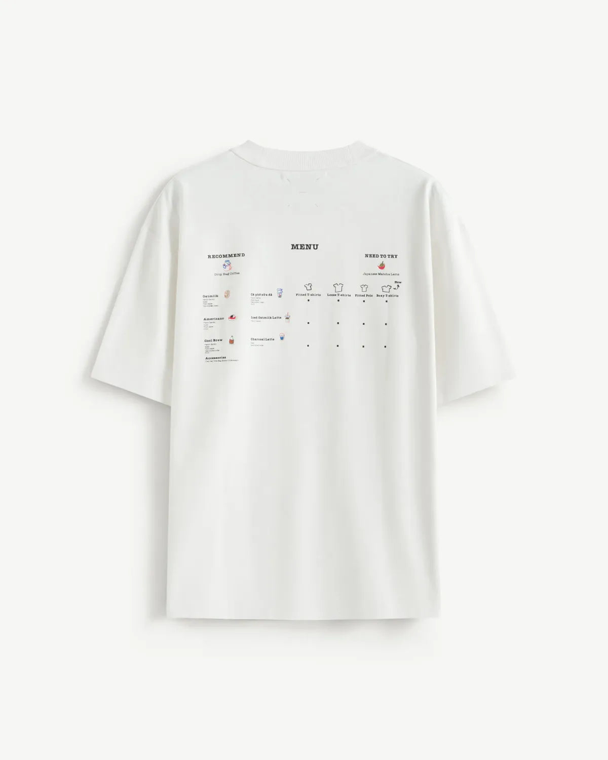S.Café Back Print T-Shirt — Snow White