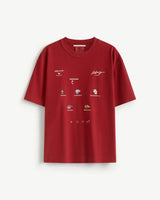 S.Café Back Print T-Shirt — Sundried Tomato