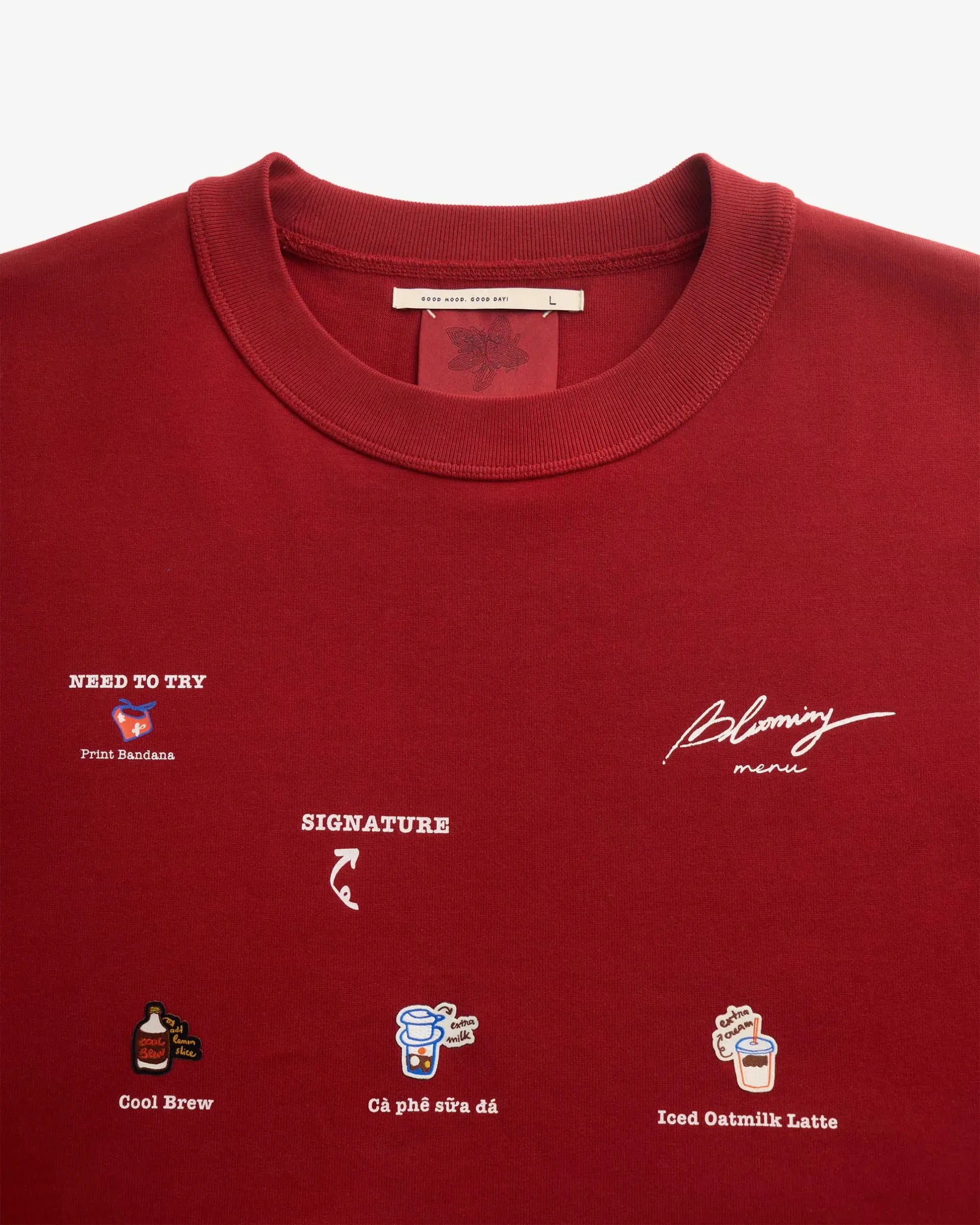 S.Café Back Print T-Shirt — Sundried Tomato