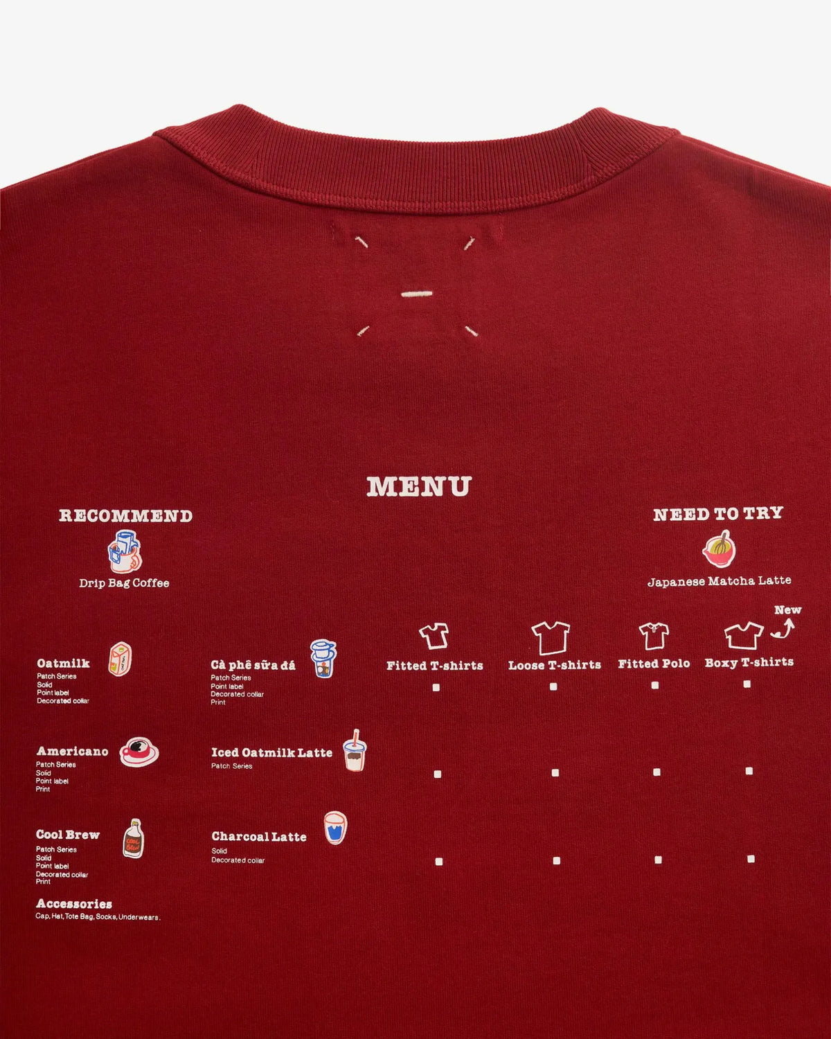 S.Café Back Print T-Shirt — Sundried Tomato